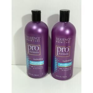 Lot Of (2) Pack SILKIENCE Pro Formula Hydrating Shampoo 32 Oz w Provitamin B5